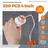 Leumoi 300 Pcs 4 Inch Mini Paint Roller Cover 1/2"