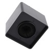 Mic Flag, Cube Shaped Portable Black 41mm Diameter Microphone Logo