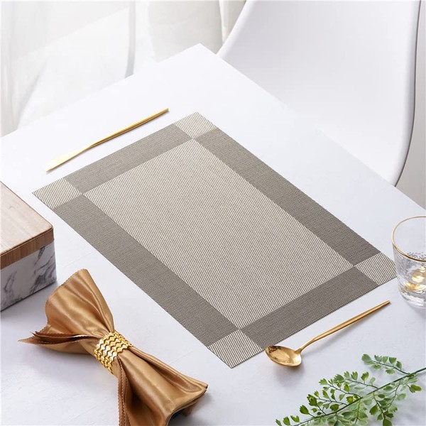 Placemats Set of 4 Table mats Woven Dining Kitchen Place