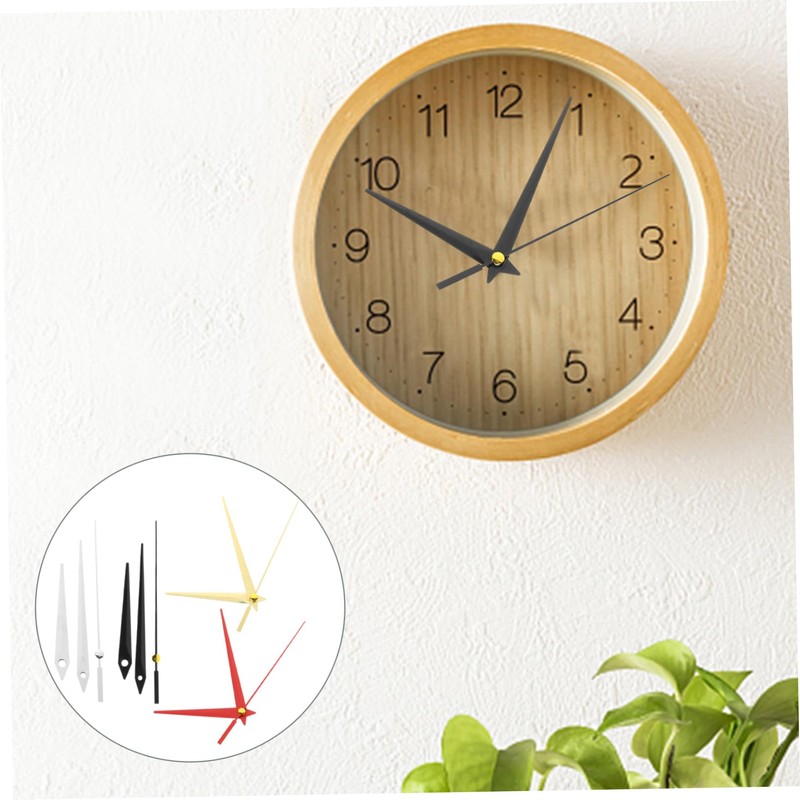 TEHAUX 4Sets Metal Clock Hands Replacement Kit for DIY Wall