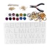 Crystal Epoxy Mold Kit DIY Alphabet Number Silicone Mould Necklace