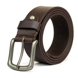 Mens Belt Genuine Leather Belt for Jeans and Dress, Big, Tall and Wide Leather Belt Black and Brown