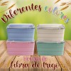 Miaxiang Lonchera Contenedor Antiderrames Fibra De Trigo Lunch Mx-007