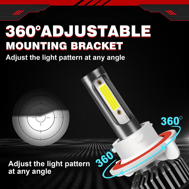 HOEDUI Fit For Ford F150 2004-2014 lights with Fan, 800%
