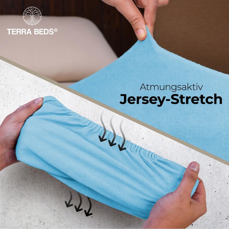Terra Beds Premium Fitted Sheet - Flat Sheet 90 x