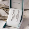 Kit Heath Entwine Twine Twist Drop Earrings - Sterling Silver,