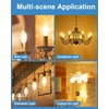 E12 B10 Clear Candle Base Bulb with Warm White 2700K,