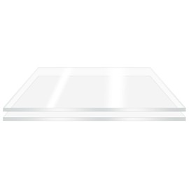 2 Pieces 12” x 12” Clear Acrylic Sheet Plexiglass - 1/8”(3mm) Thick, Use for Craft Projects, Signs, DIY Projects and More; Cut with Saw or Hand Tools, No Laser Cut