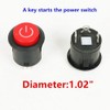 2Pcs 6V 12V Button Start Power Supply Switch Accessory for