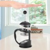 Portable Stainless Steel Glass Cafetiere French Press Maker Home Office