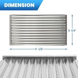 ZCLYUYA 17" Emitter Plate Grill Replacement Parts for Charbroil Tru-Infrared 463644220 463642316 G362-2100-W1 2-Burner Gas Grills Emitter for Charbroil Grill Replacement Parts 463632320 463675016