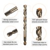 sourcing map 10pcs 1/4" Hex Shank Drill Bit 19/64" Gold
