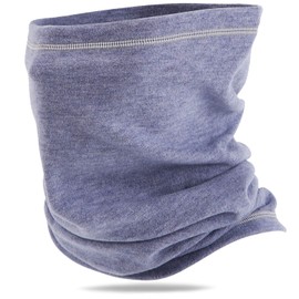 Obacle Neck Gaiter Fleece Neck Warmer Face Mask Soft for Men Women Winter Cold Weather Windproof (Light Blue)