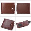 SPDTECH Men Wallet with Clip Brown PU Material 3 Credit