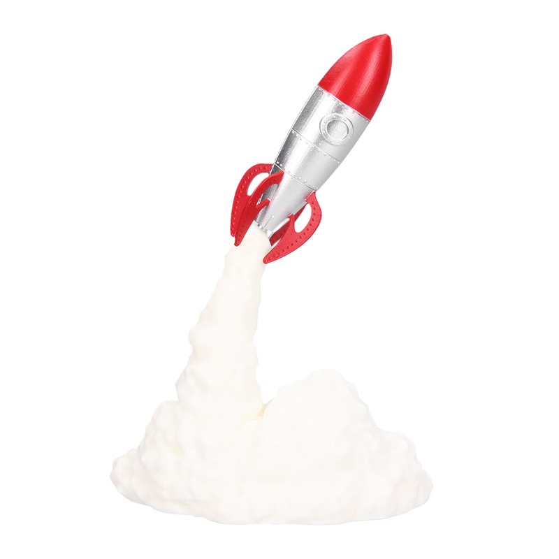 3D Printing Rocket Lamp Innovative Bedside Table Light USB Charging