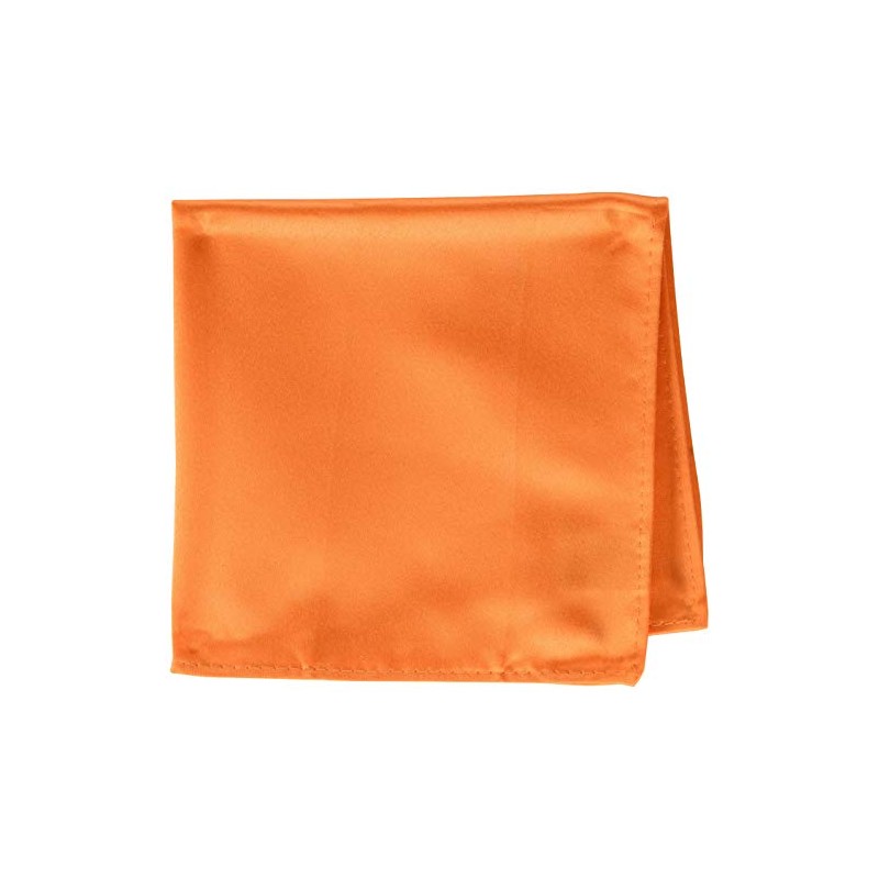 Vesuvio Napoli Pañuelos cuadrados de color sólido para hombre, Naranja,