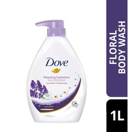 DOVE Relaxing Hydration Lavender & Chamomile Dove Go Fresh BODY WASH 1L# -  Skin Prebiotics Formula 24H Hydration