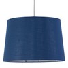 Navy Blue Fabric with Silver Inner Easy Fit Light Shade/Lampshade