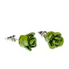 Miniblings Lettuce Salad Stud Earrings Cooking Chef Iceberg Lettuce Green