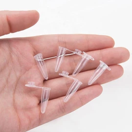 BKMAMLAB - Tubos de microcentrífuga de 0,2 ml, 300 piezas, frascos pequeños de plástico esterilizado EO con tapas para almacenamiento de muestras sin fugas (300)