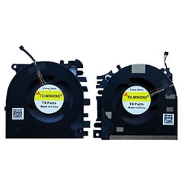 TXLIMINHONG New Compatible CPU and GPU Cooling Fan for HP Zbook Fury 15 G5 Laptop MG75090V1-1C130-S9A K1A01O MG75090V1-1C110-S9A K1A03K DC5V 2.25W Fan
