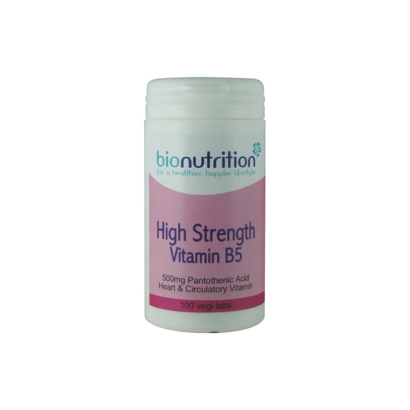 Bio Nutrition High Strength Vitamin B5 500mg : Healthy Heart
