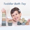 Stacking Cups Baby Toy 6-12 Months, Toddler Nesting Playset for