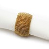 Peggy Wilkins Bliss Beaded Christmas Napkin Ring - Gold