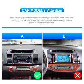 [2+64G] Car Radio Stereo for Toyota Camry 2001 2002 2003 2004 2005 2006,Wireless CarPlay Android Auto,9 Inch Touch Screen Bluetooth Android 13 Car Radio GPS WiFi Dual USB FM RDS Radio Backup Camera