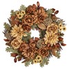MDSTBN 24in Fall Wreaths for Front Door Artificial Autumn Wreath