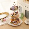 PowerKing Soporte de plástico para Cupcakes de 3 Niveles, Bandeja