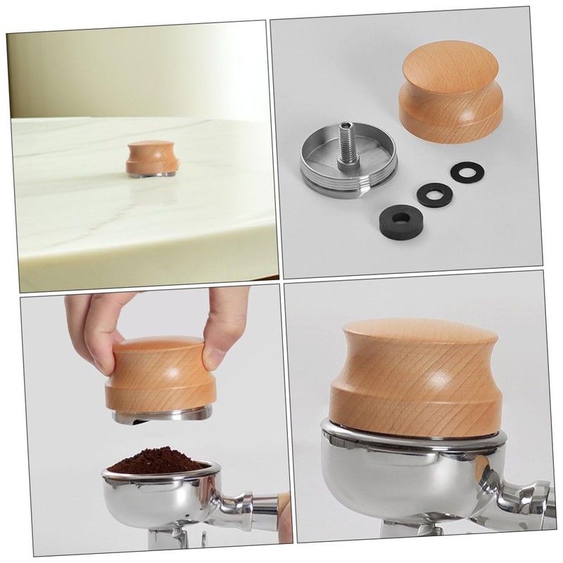 VILLFUL Manual Coffee Distributor Tool Stainless Steel Base Handle Espresso