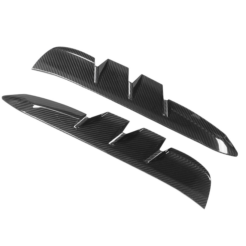 2PCS Side Vent Frame Cover Dry Carbon Fiber Material Replacement