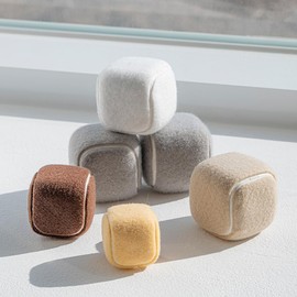 MONOFLAT Square Shape, Precut Walker Tennis Ball Glides 16PCS with Heavy Duty PVC Double Sealing - Long-Lasting Felt Pad for Walkers and Furniture Legs, Floor Protection for Seniors (Beige, Large)