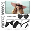 Sunglasses Team Bride, Heart Sunglasses, Black, Pack of 8 Jga