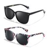 TJUTR Classic Polarized Sunglasses for Women, Trendy Square Designer Shades