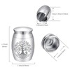 CREATCABIN Tree of Life Small Urns for Ashes Mini Keepsake