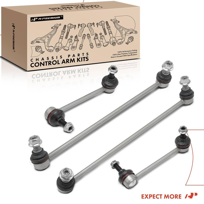 A-Premium Set of 4, Front & Rear Sway Bar Link