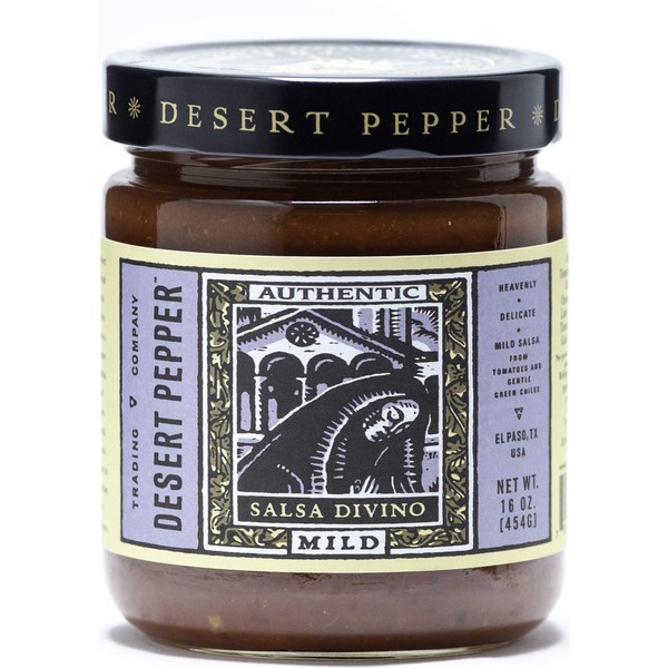 Desert Pepper Trading Divino Mild Salsa, 16 Ounce - Pack of 6