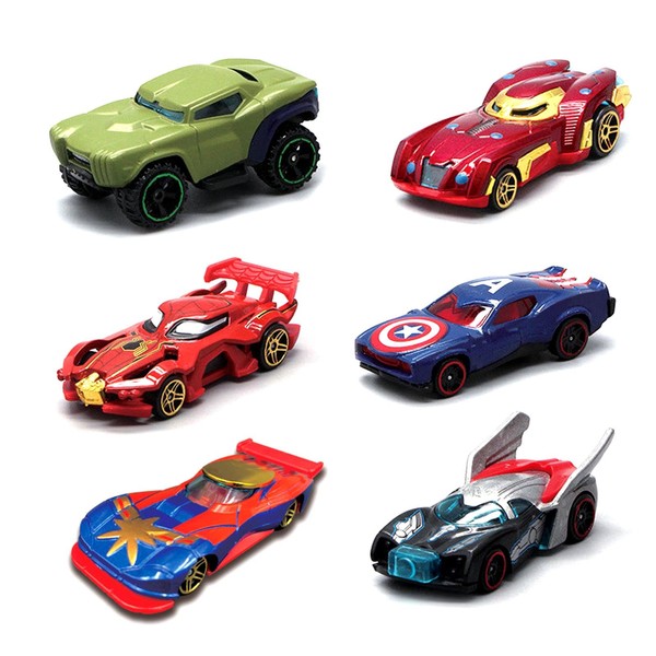 AWAVM 6 Piece Car Toy Set, Mini Car Toy, Mini Car Set Racing Car, Mini Cars Children, Mini Die Cast Toy Cars Set, Children's Toy Vehicles for 3-12 Years Boys Girls Children