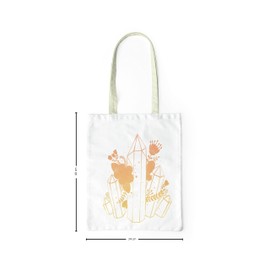 Le Jardin du Lin Printed Foldable Shopping Bag with Two Long Handles Size: 34 x 40 cm