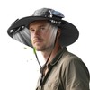 Hat with Fans Solar Power Wide Brim Sun Hat with
