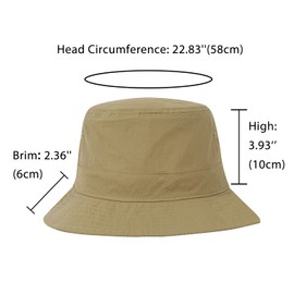 DOCILA Quick Dry Bucket Hat for Men with String Cooling Water Resist Fishing/Golf Hat Women Waterproof Fisherman Sun Protection/Rain Caps