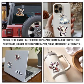 WESILY Pack 50 PCS Cute Goat Stickers Cartoon Animal Waterproof Sticker Small Vinyl Decals Decorations Water Bottles Laptop Phone Helmet Notebook Gifts Birthday for Teens Girls Boys Adults