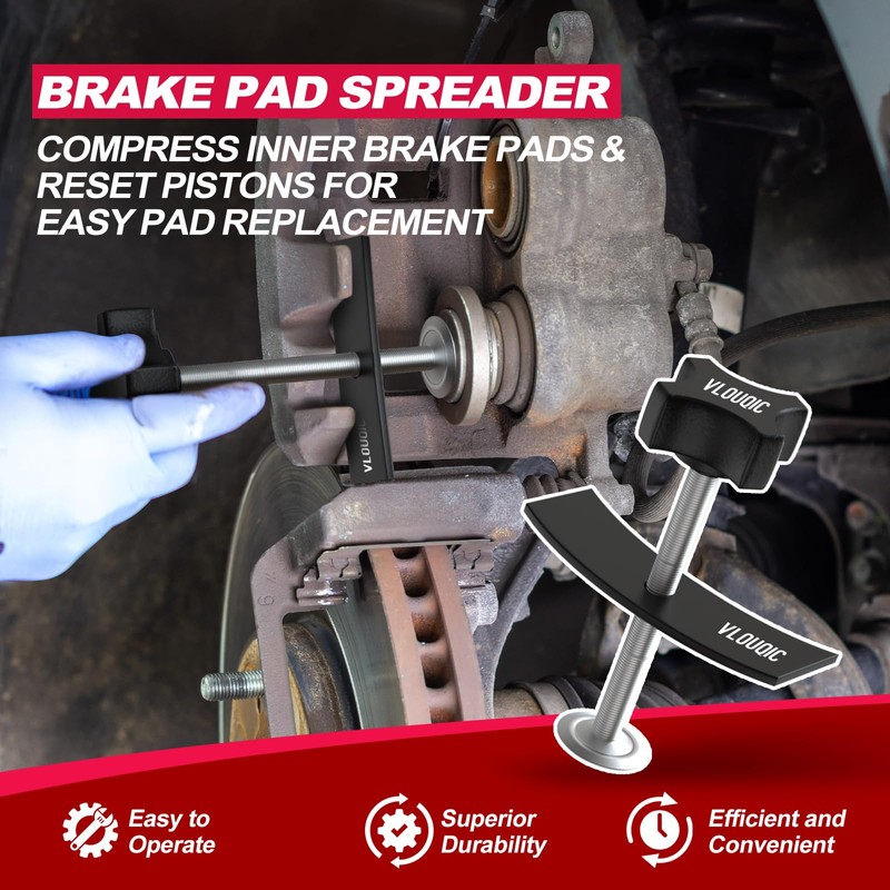 Brake Caliper Compression Tool, Heavy Duty Brake Pad Spreader Tool,