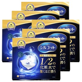 Silcott Moisturizing Cotton, Sponge Tailoring, 40 Sheets x 6 Pieces, Includes Leaflet