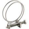 Wire hose clamps for attaching hoses with spiral insert, spiral