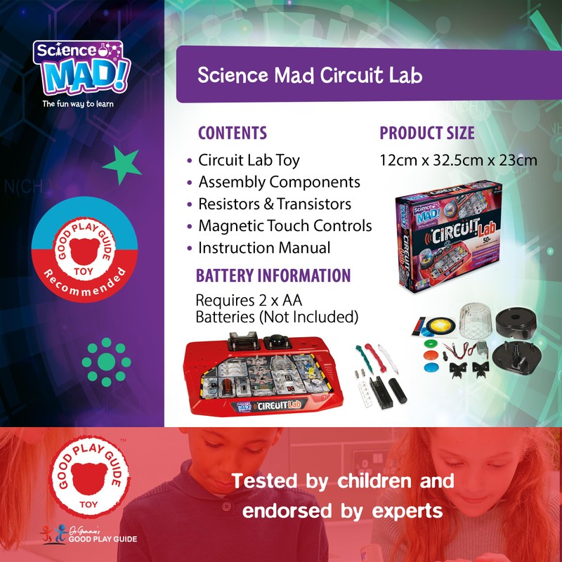 Science Mad Circuit Lab For Kids - Learn About An