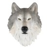 Ebros Large Fenrir Alpha Gray Wolf Head Wall Decor Plaque