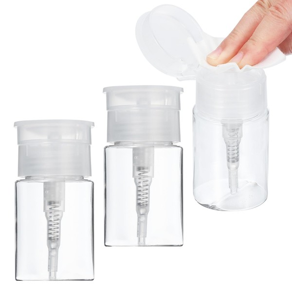 PATIKIL 2.11oz / 60ml Push Down Pump Dispenser, 3PCS Alcohol